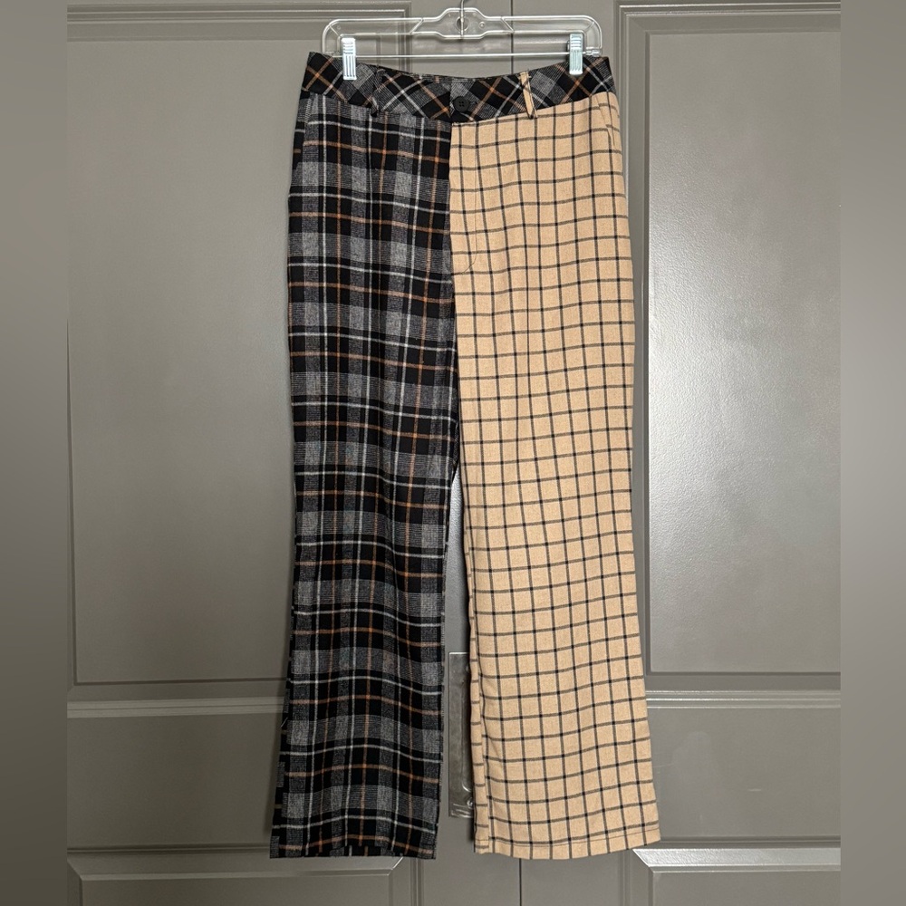 Mixed Print Trousers